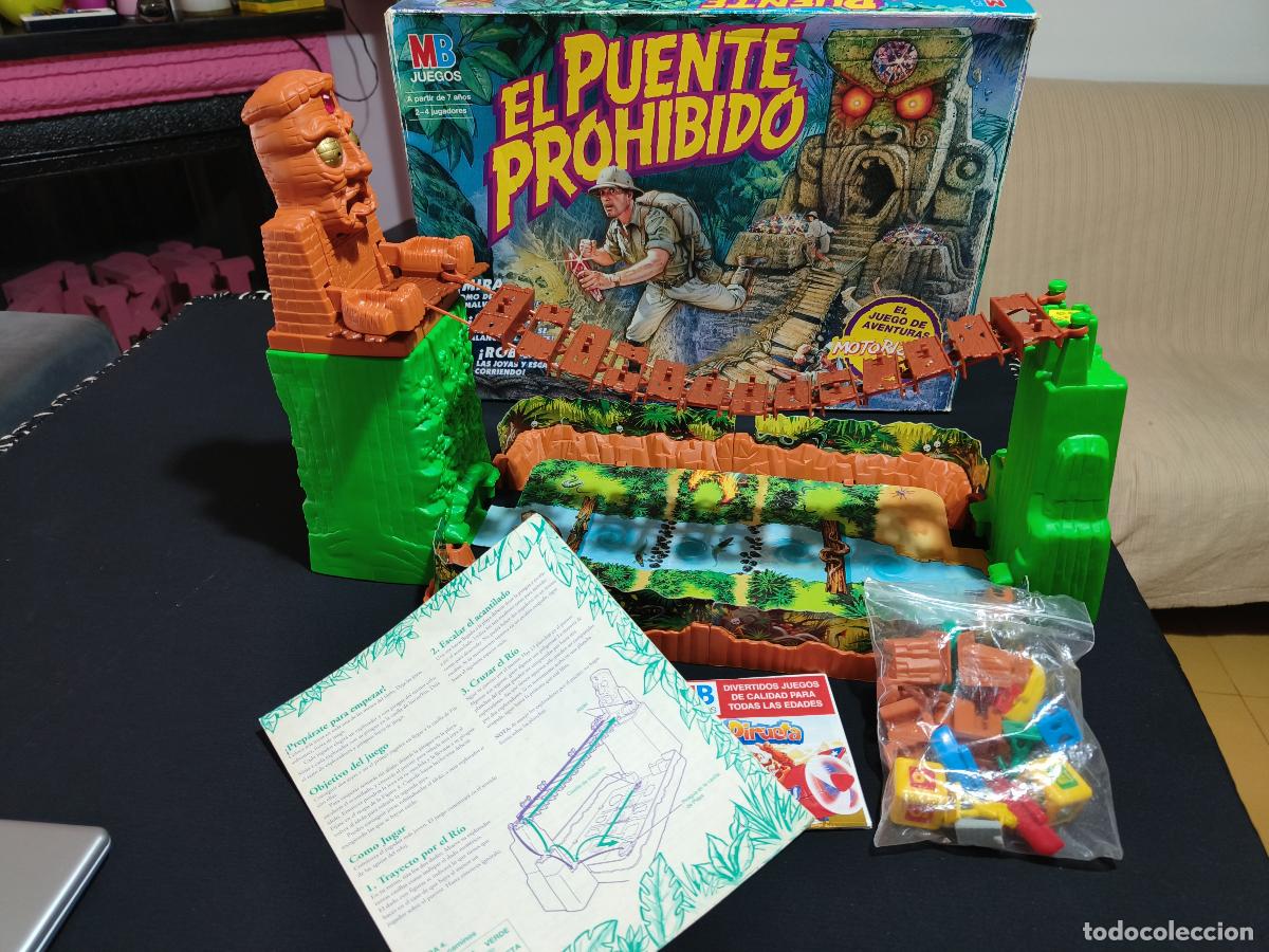 Juegos de mesa: Ocasion coleccionista Antiguo juego de mesa escaso y cotizado completo EL puente prohibido MB 1993