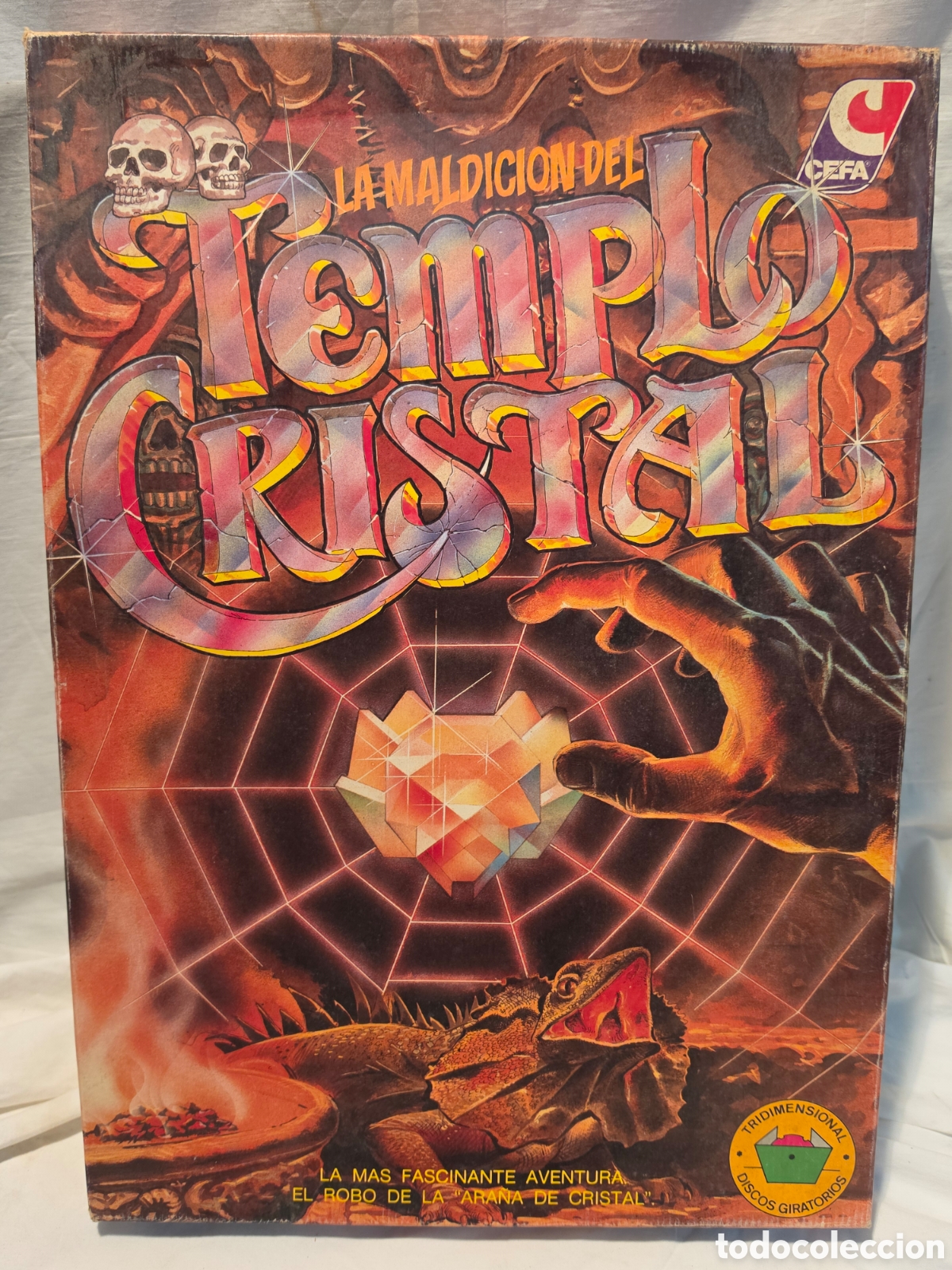 Juegos de mesa: LA MALDICION DEL TEMPLO DE CRISTAL. CEFA. COMPLETO. A&Ntilde;OS 80.