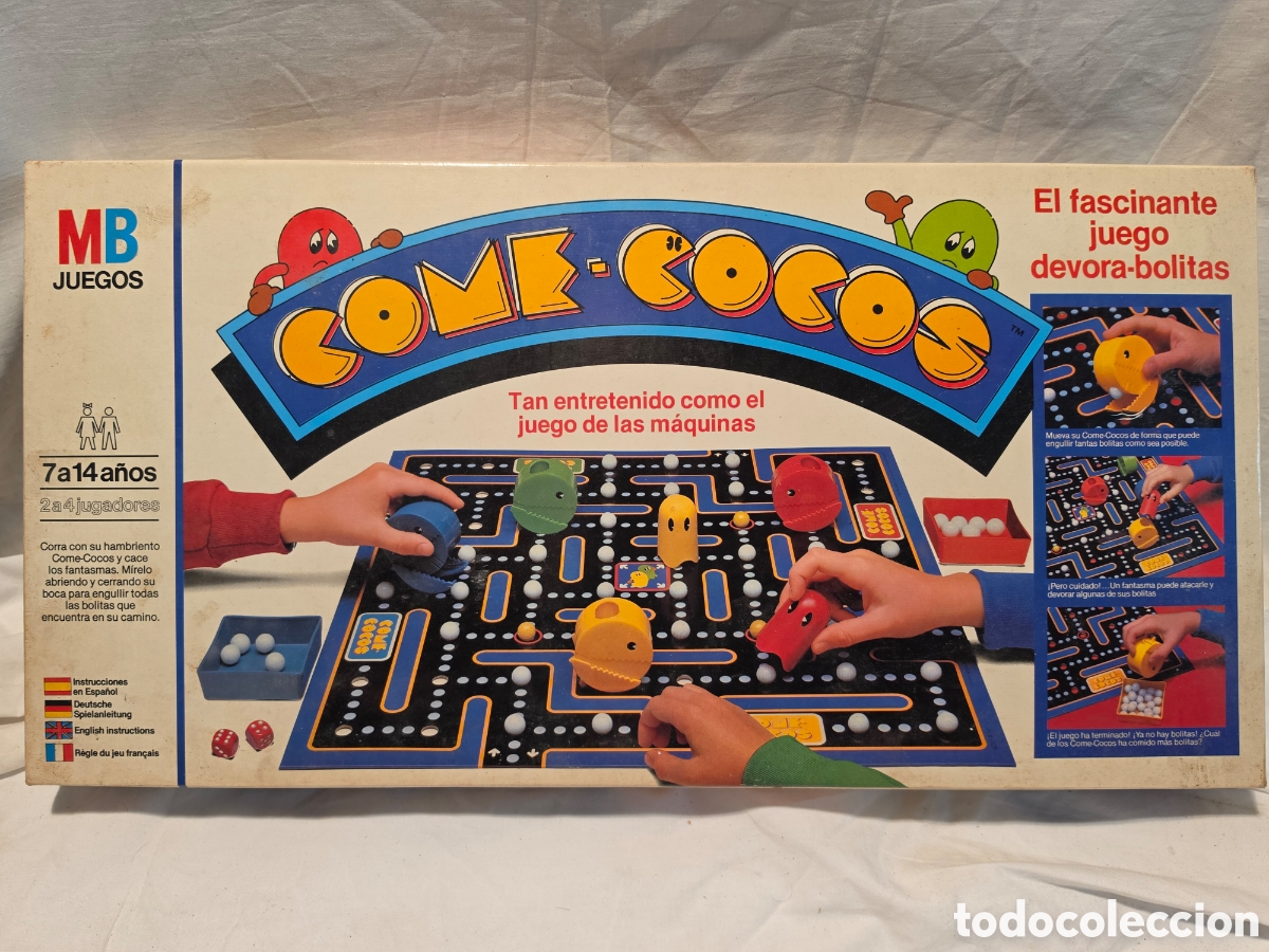 Juegos de mesa: COME COCOS. MB. COMPLETO. A&Ntilde;OS 80.