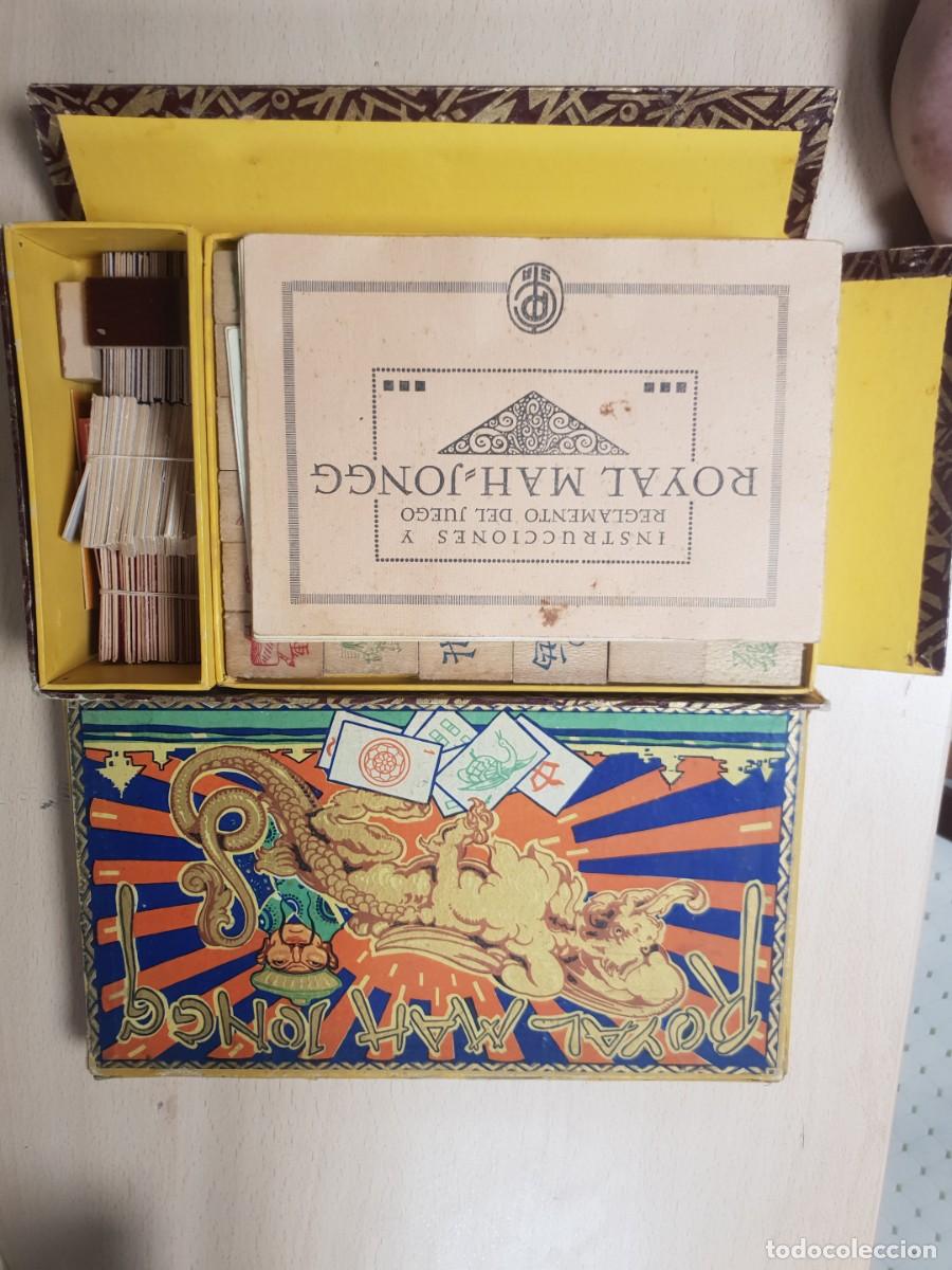 Juegos de mesa: Juego mesa antiguo royal mah-jongg