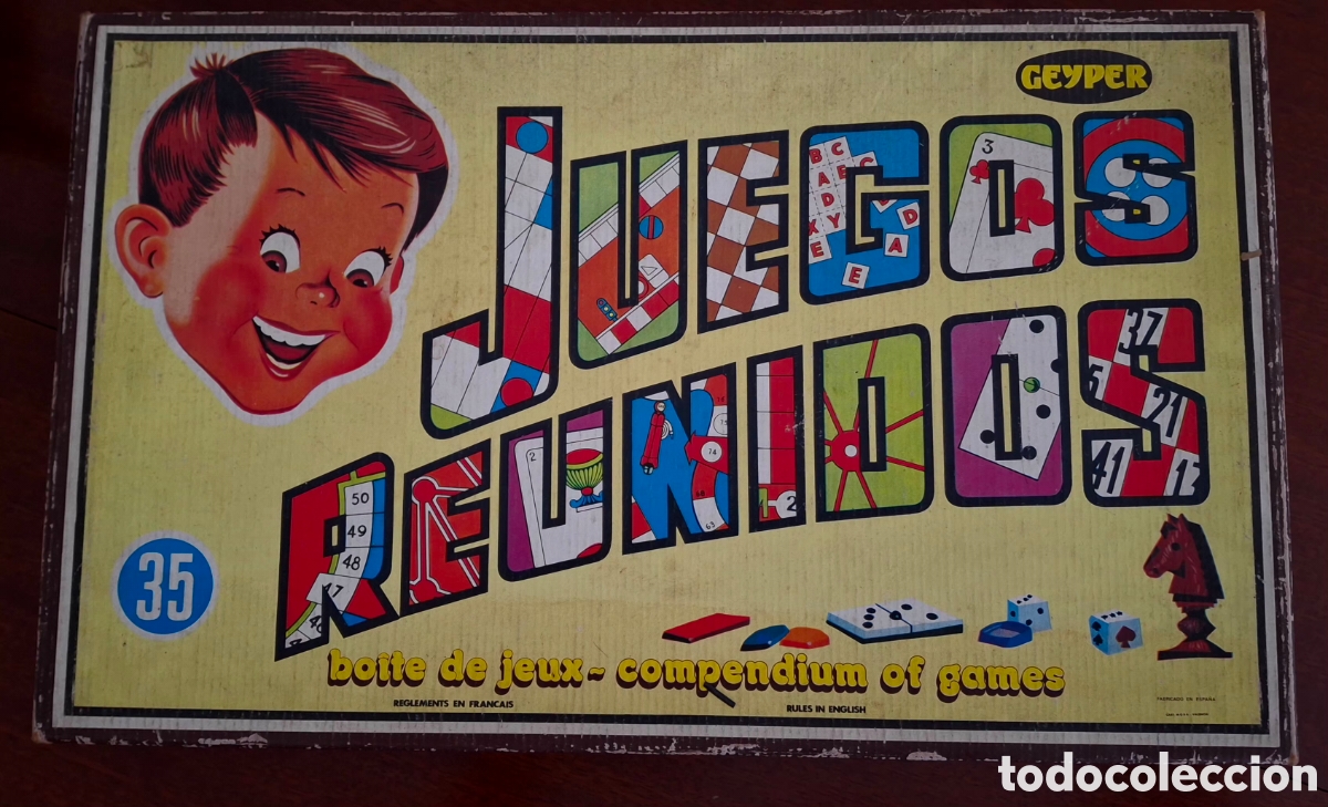 Juegos de mesa: Juegos Reunidos GEYPER (Caja 35) - A&Ntilde;OS 70 - &iexcl;COMPLETO Y CON MANUAL! - Edici&oacute;n Especial Exportaci&oacute;n