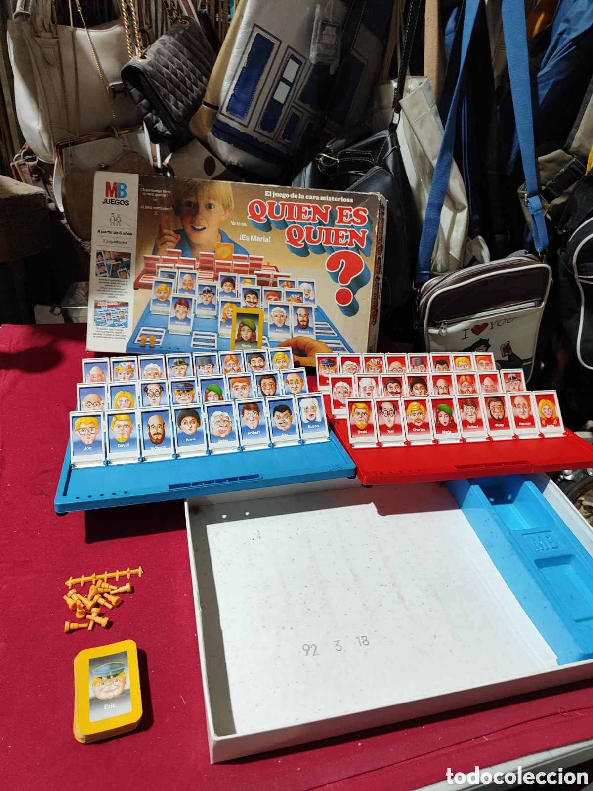 Juegos de mesa: Original juego QUIEN ES QUIEN DE MB 1989 solo le falta un marcador