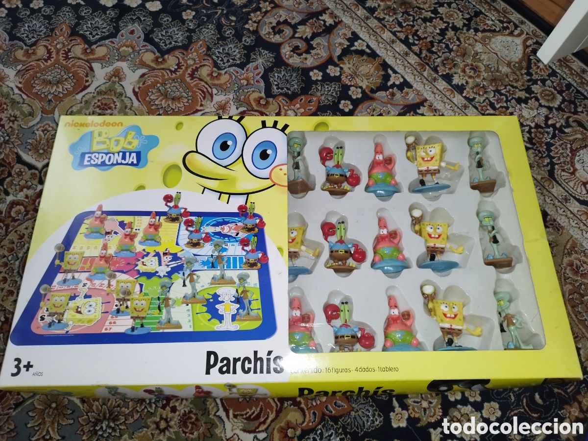 Juegos de mesa: Parch&iacute;s Bob Esponja , Patricio y Calamardo