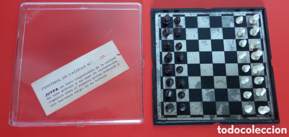 Juegos de mesa: JUEGO MAGN&Eacute;TICO AJEDREZ MINIATURA.JUYPA 70'S.SIN USO.