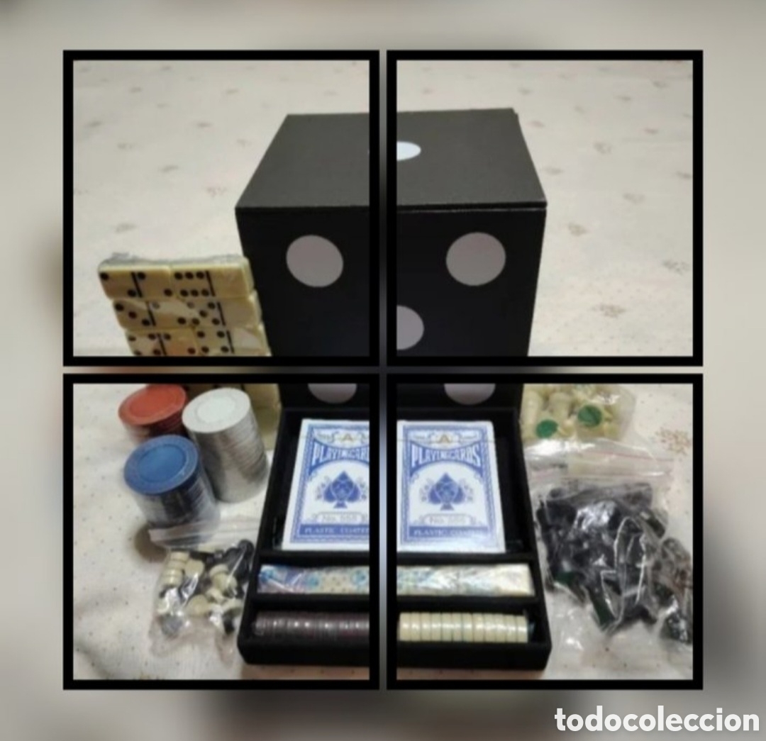 Juegos de mesa: Multijuegos &rdquo;Dado Gigante&rdquo; - Dise&ntilde;o Vintage 5-en-1 - Estado Impecable.nuevo por estrenar.