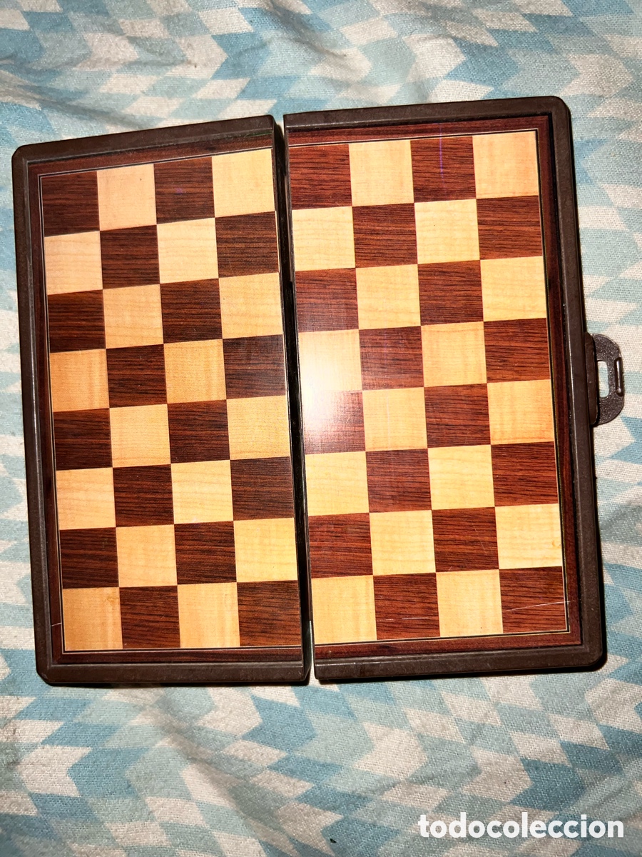 Juegos de mesa: Ajedrez peque&ntilde;o antiguo - Foto 3