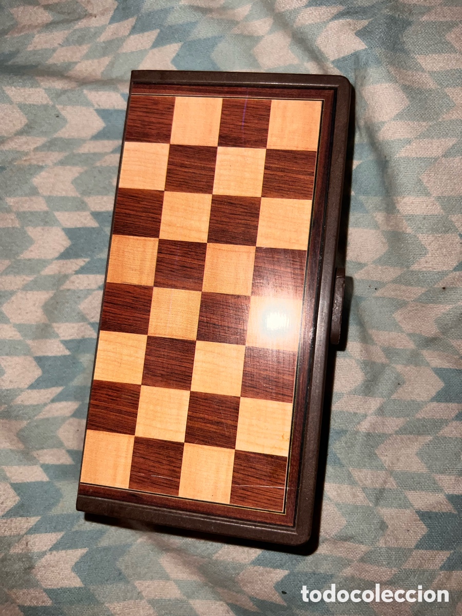 Juegos de mesa: Ajedrez peque&ntilde;o antiguo - Foto 4