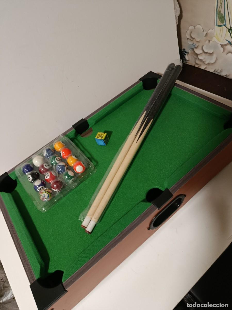 Juegos de mesa: MESA DE BILLAR CON BOLAS Y PALOS