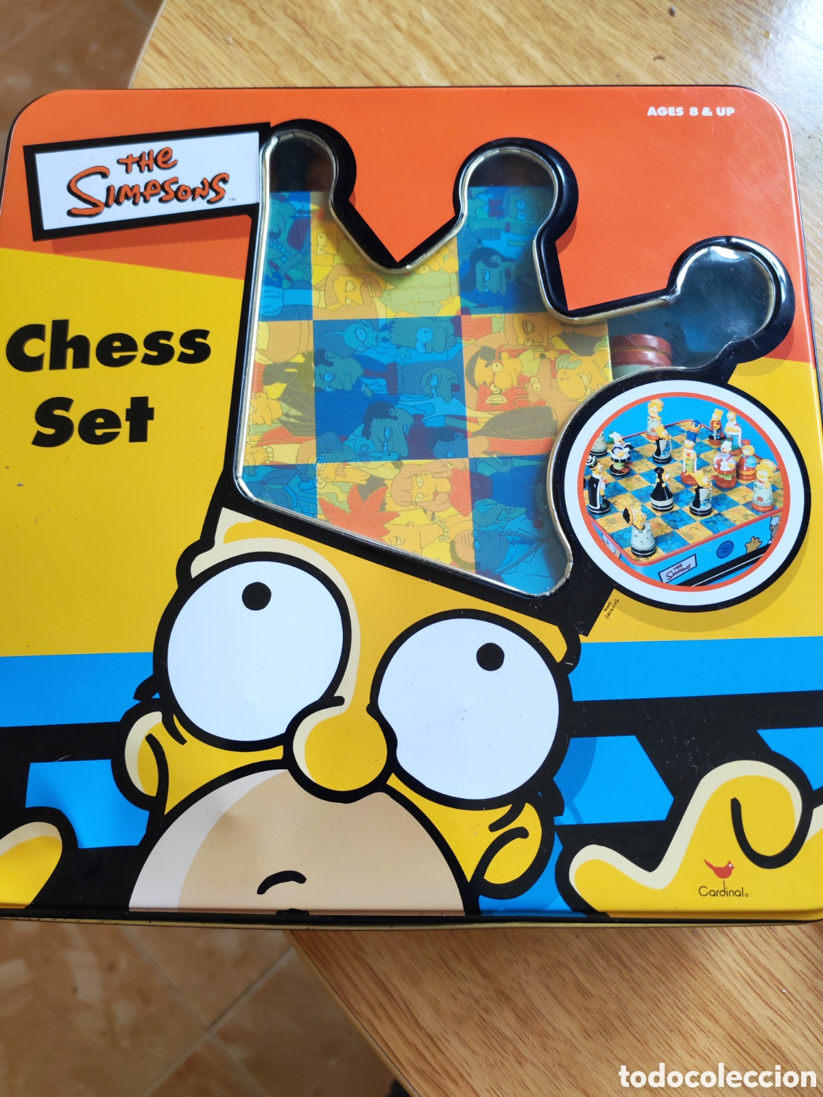 Juegos de mesa: Juego ajedrez coleccionable &rdquo;The Simpsons&rdquo; Cardinal. 1998. Caja metalica (CL)