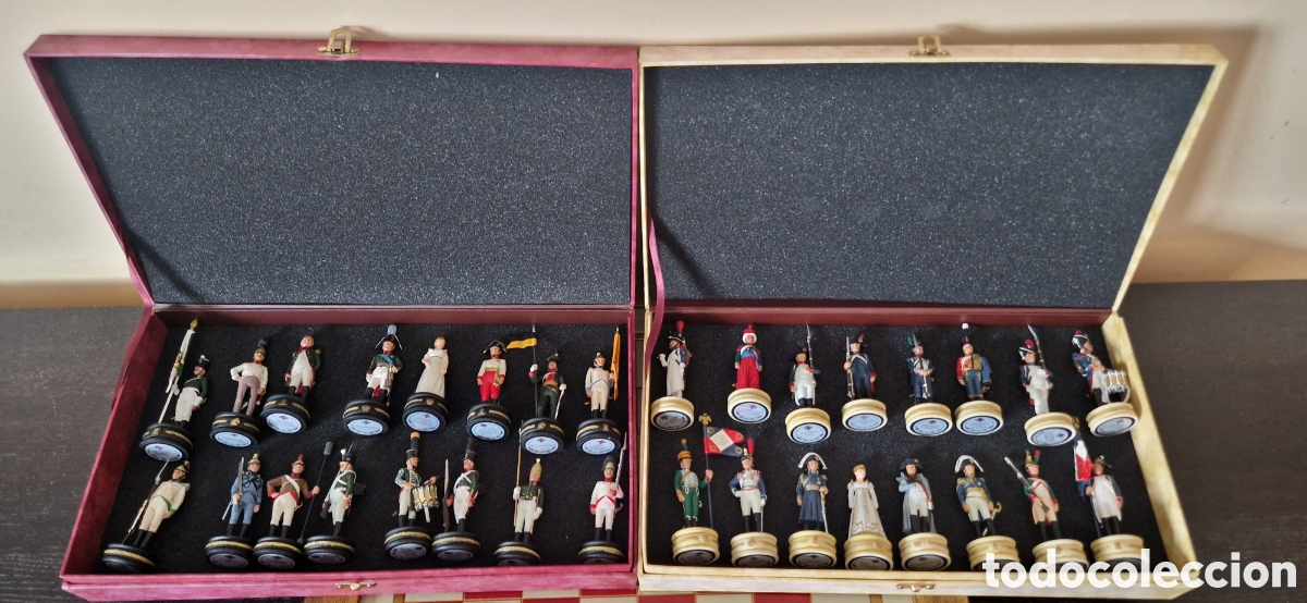 Juegos de mesa: Ajedrez de Napole&oacute;n con piezas de plomo - Foto 11