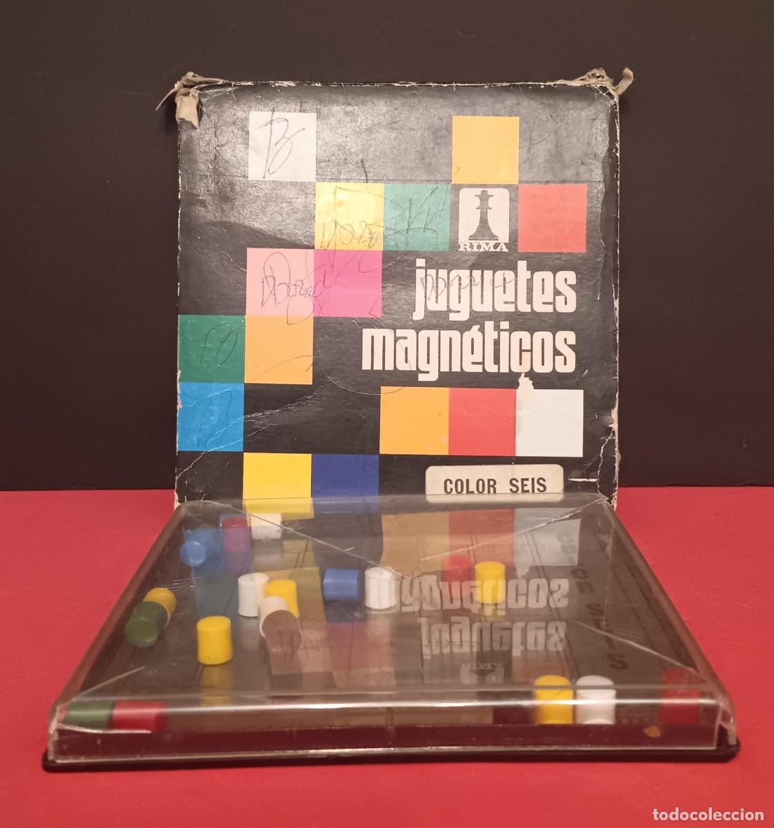 Juegos de mesa: JUEGOS MAGNETICOS COLOR SEIS DE RIMA A&Ntilde;OS 80