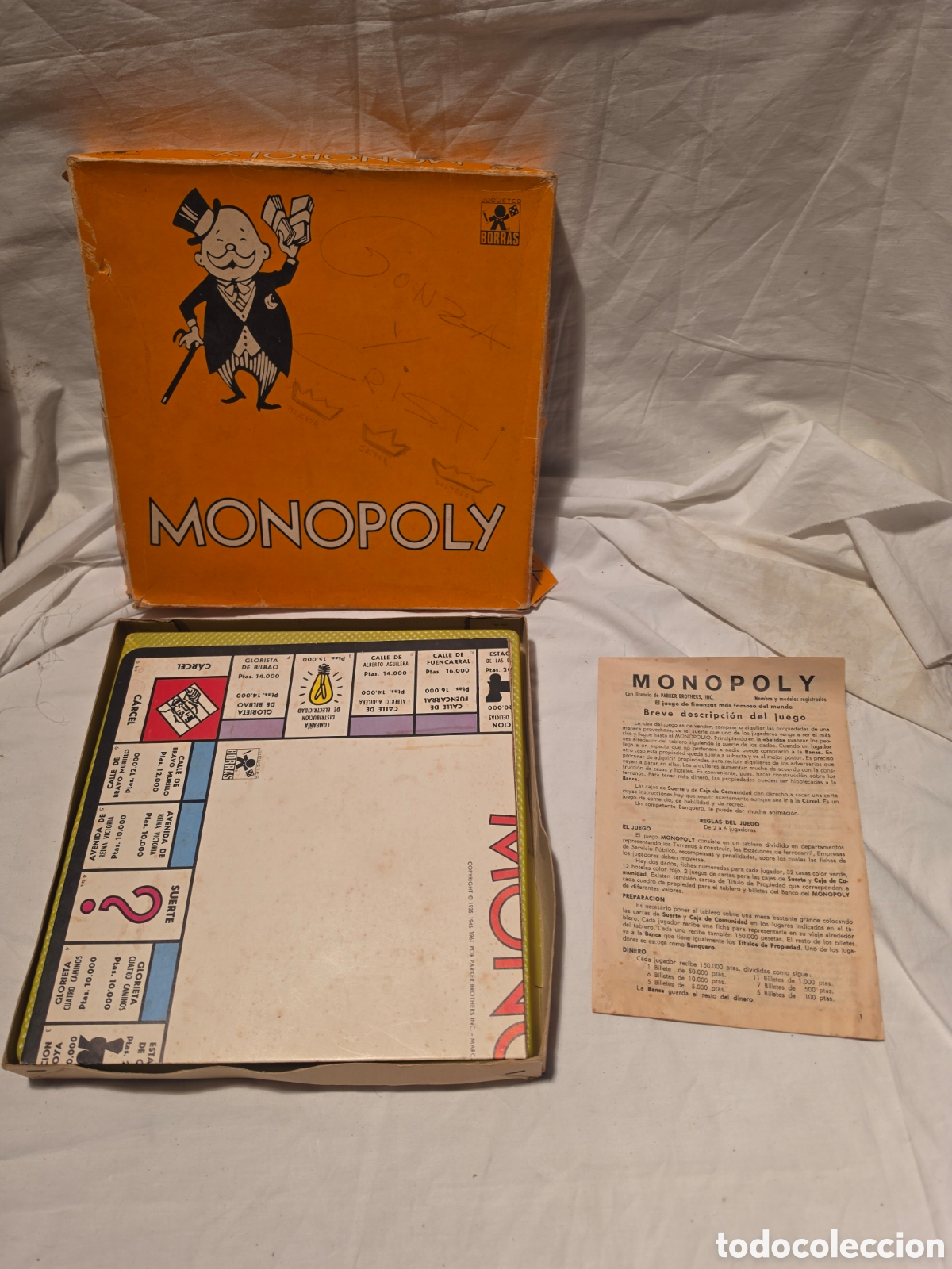 Juegos de mesa: MONOPOLY. BORRAS. A&Ntilde;OS 80. REF. 7477-M - Foto 2