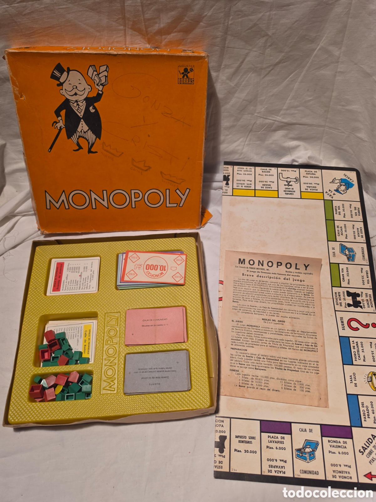 Juegos de mesa: MONOPOLY. BORRAS. A&Ntilde;OS 80. REF. 7477-M - Foto 3