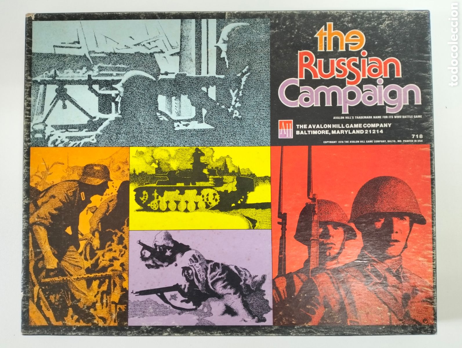 Juegos de mesa: THE RUSSIAN CAMPAIGN / Avalon Hill Game Company / 3&ordf; edici&oacute;n, 1988