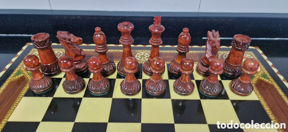 Juegos de mesa: Ajedrez taracea y boj - Foto 5