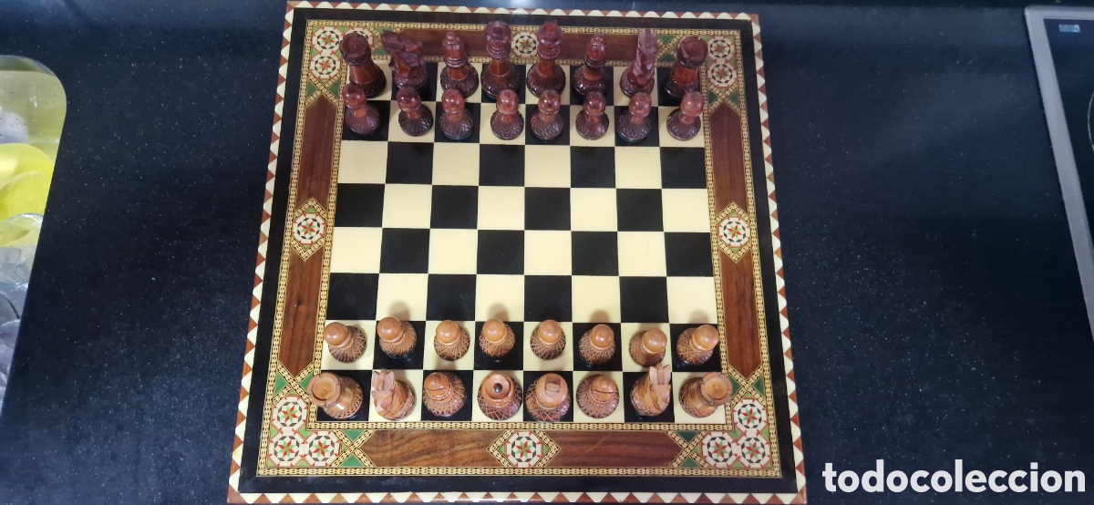 Juegos de mesa: Ajedrez taracea y boj - Foto 6