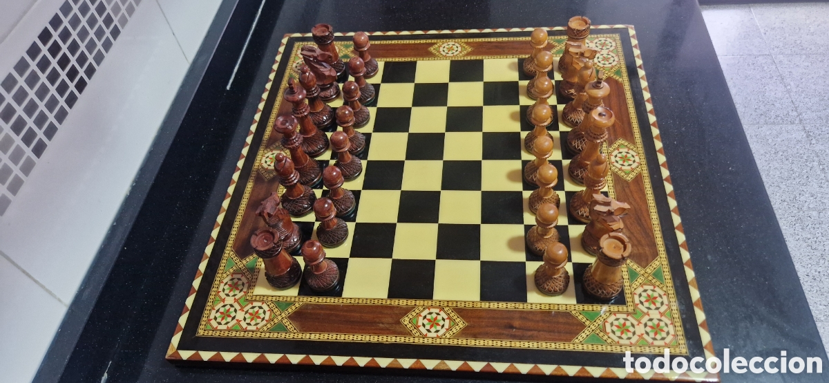 Juegos de mesa: Ajedrez taracea y boj - Foto 9