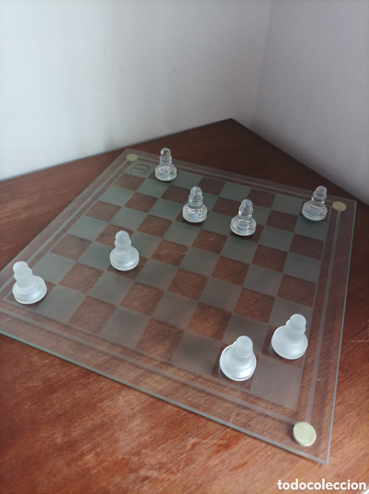 Juegos de mesa: Ajedrez de Cristal Completo - Tablero 25x25 cm con Caja Original