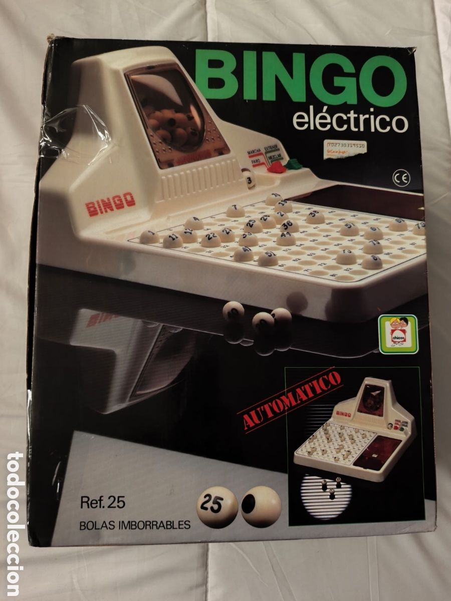 Juegos de mesa: Juego de bingo electronico. Bombo motorizado. Chicos. A&ntilde;os 80/90