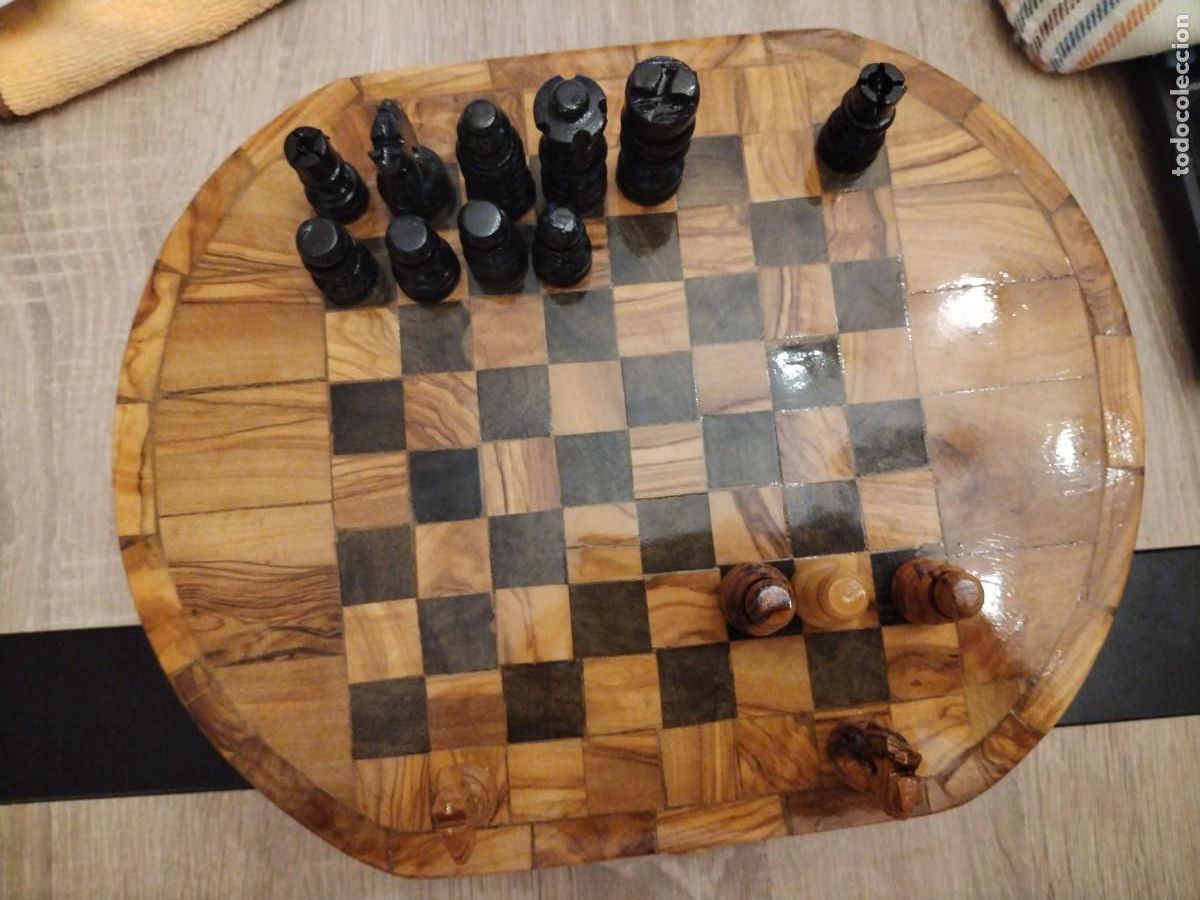 Juegos de mesa: Ajedrez de madera artesanal