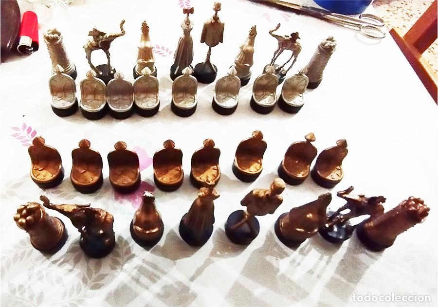 Juegos de mesa: PIEZAS AJEDREZ DE DALI COMPLETO