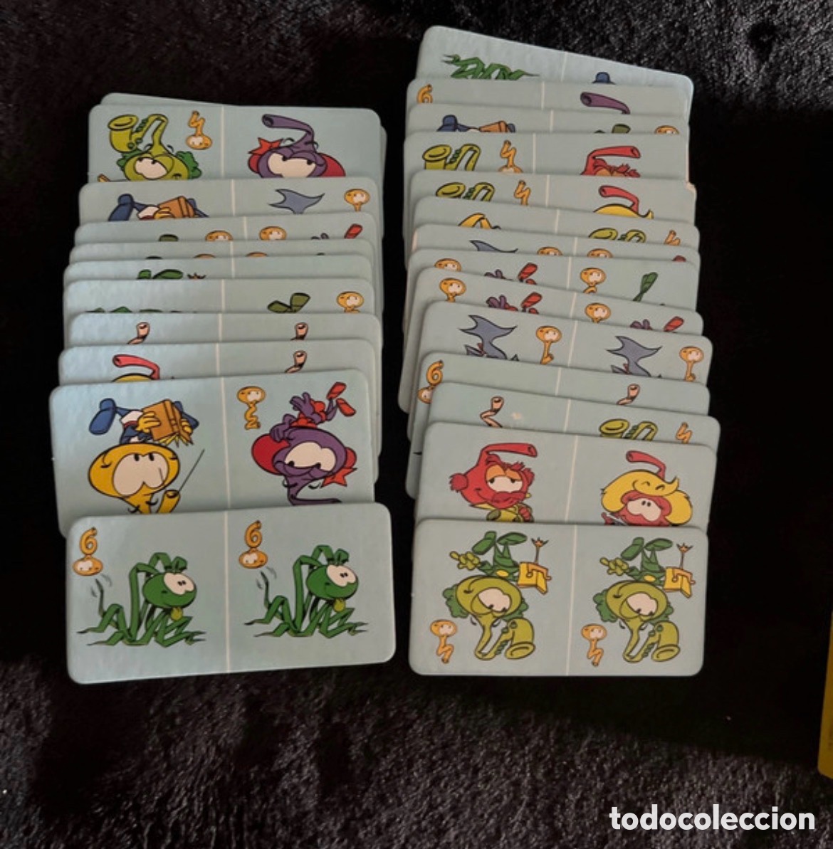 Juegos de mesa: Juego Domin&oacute; Snorkels 1985 - Foto 2