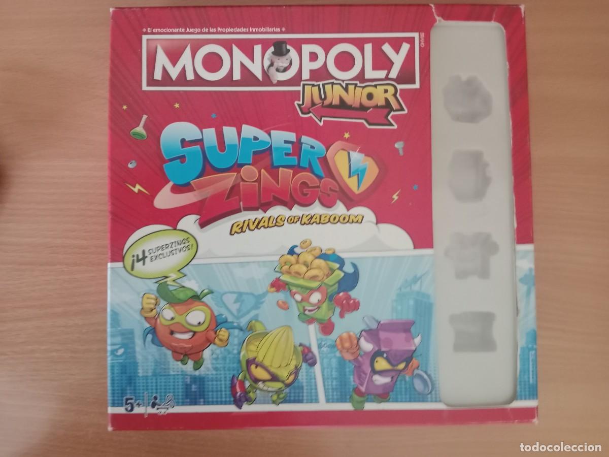 Juegos de mesa: MONOPOLY JUNIOR SUPER ZINGS RIVALS OF KABOOM - FALTAN 4 FIGURAS - JUEGOS HASBRO - A&Ntilde;O 2020.