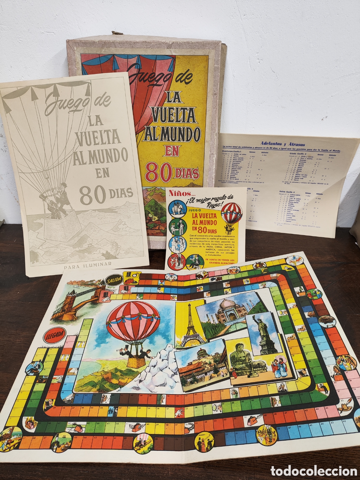 Juegos de mesa: ANTIGUO JUEGO DE MESA LA VUELTA AL MUNDO EN 80 DIAS