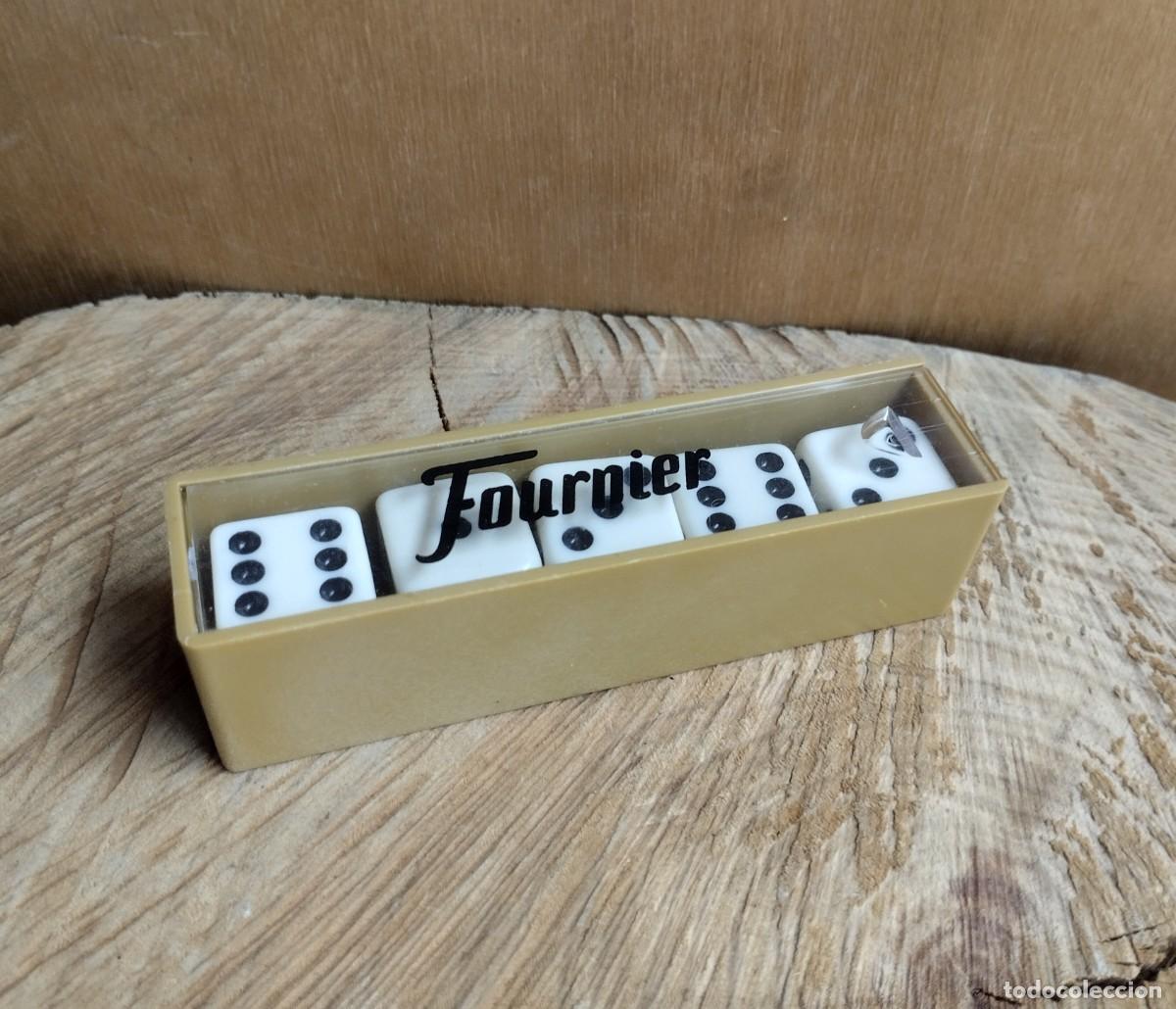 Jogos de mesa: Juego de dados Fournier con caja. Nuevos. Incluye 5 dados