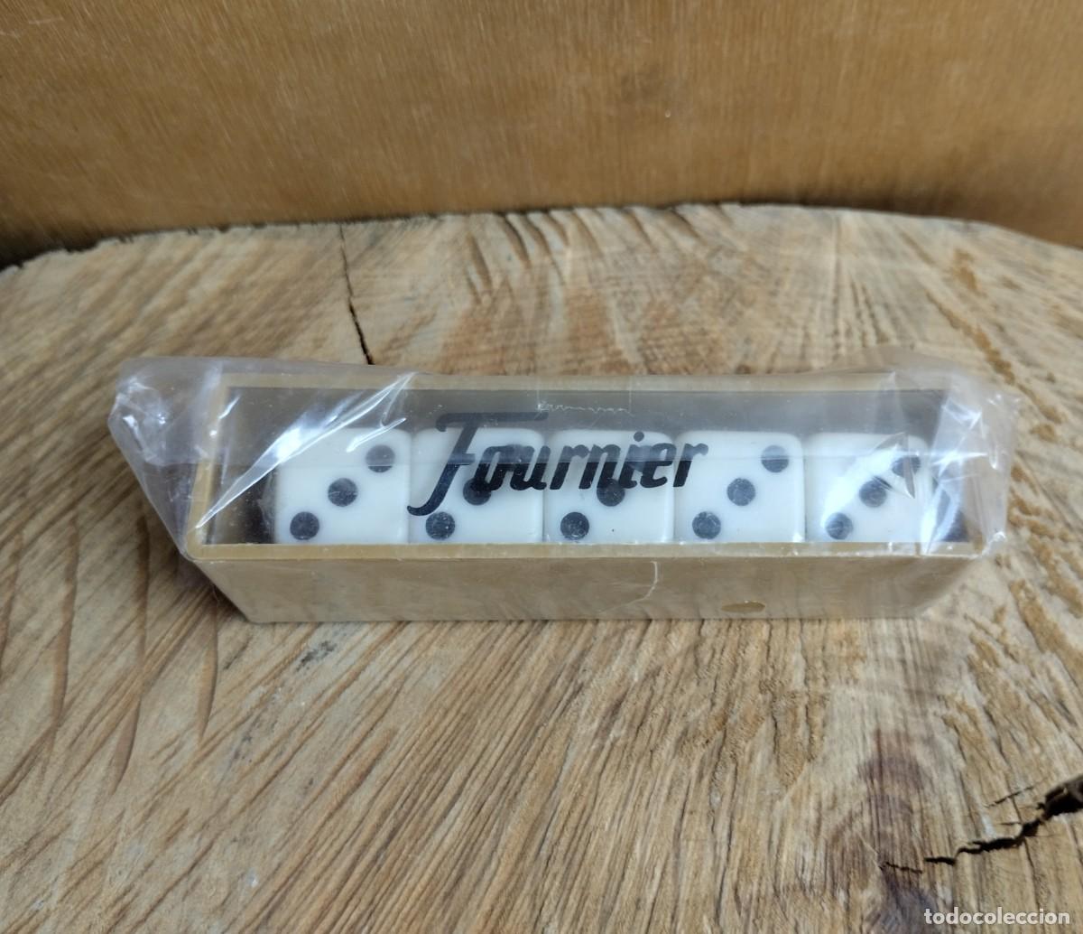 Jogos de mesa: Juego de dados Fournier con caja. Nuevos. Incluye 5 dados
