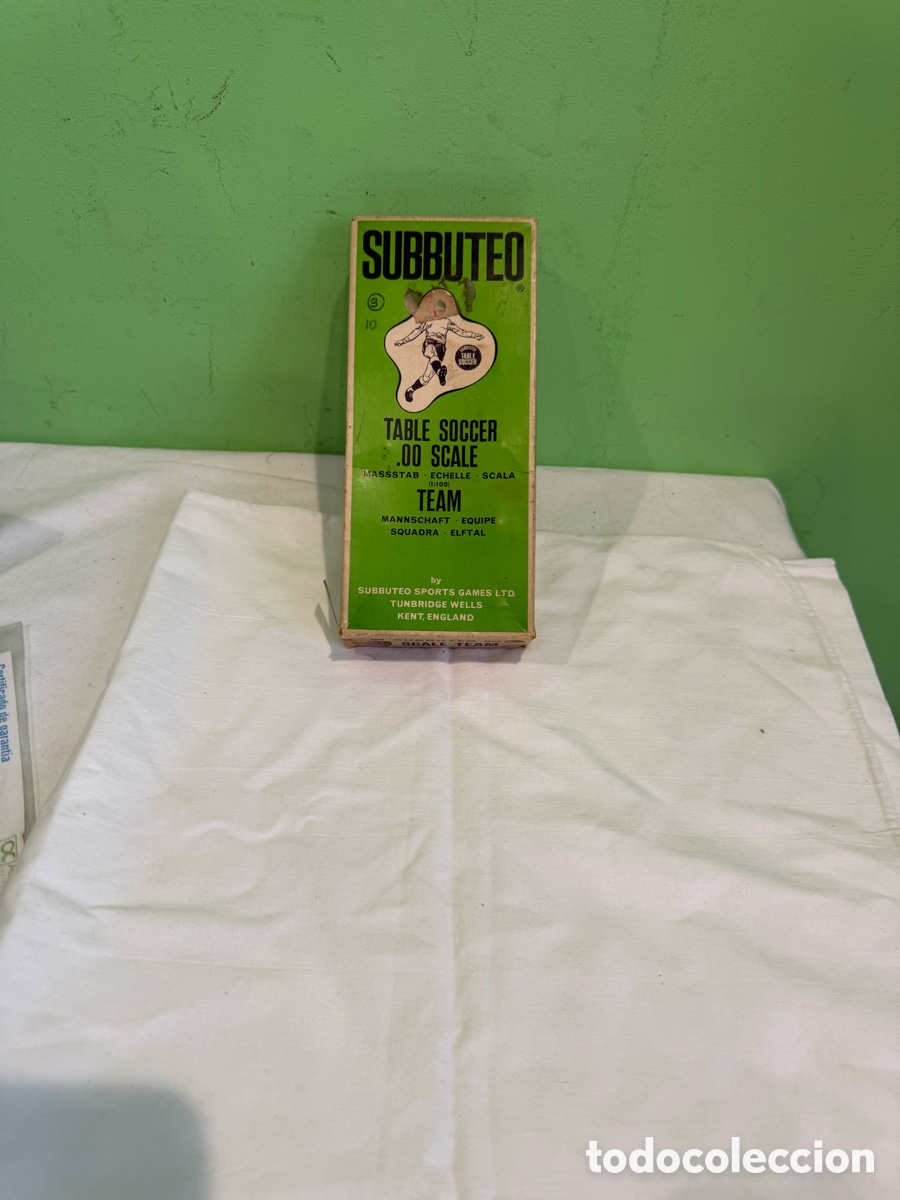 Juegos de mesa: Subbuteo Manchester United C.100 Original Inglaterra A&ntilde;os 70 Vintage
