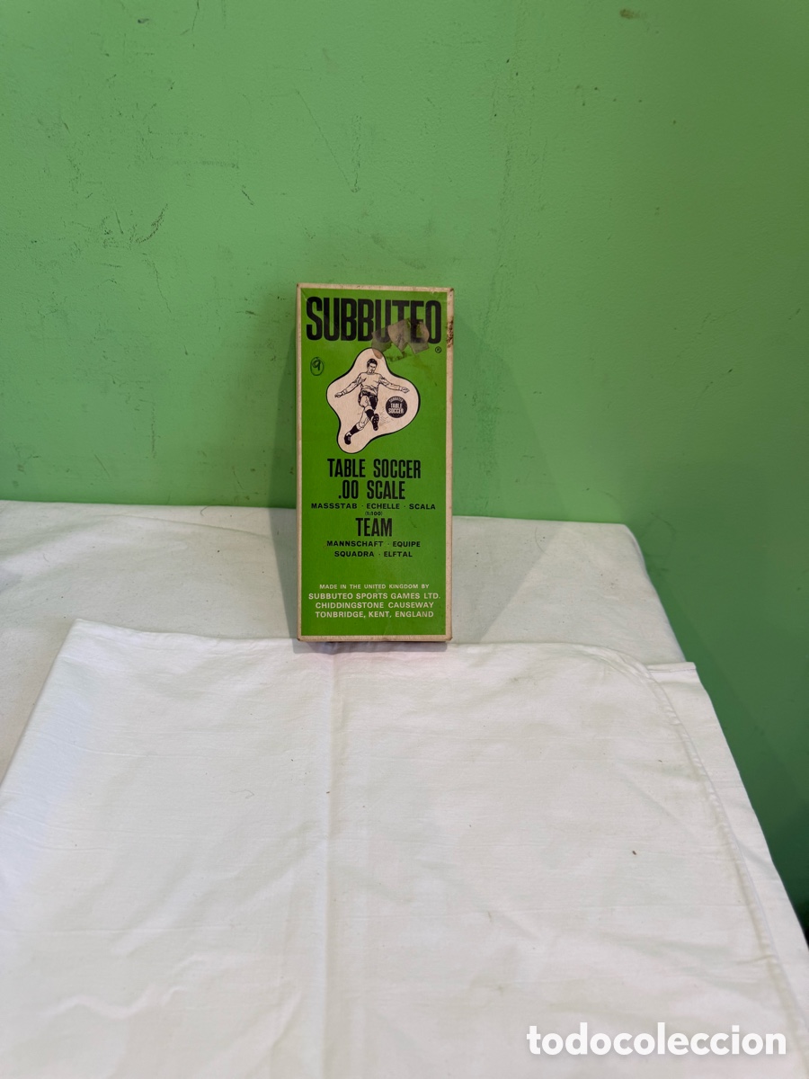 Jogos de mesa: Subbuteo Table Soccer Equipo Vintage Original Inglaterra A&ntilde;os 60-70