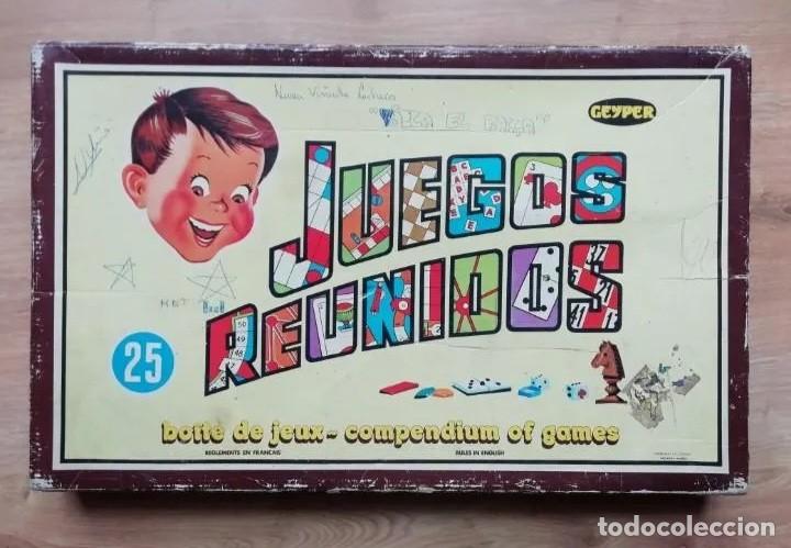Juegos de mesa: JUEGOS REUNIDOS 25 DE GEYPER EN CAJA CON REGLAMENTO A&Ntilde;OS 70 RTOY