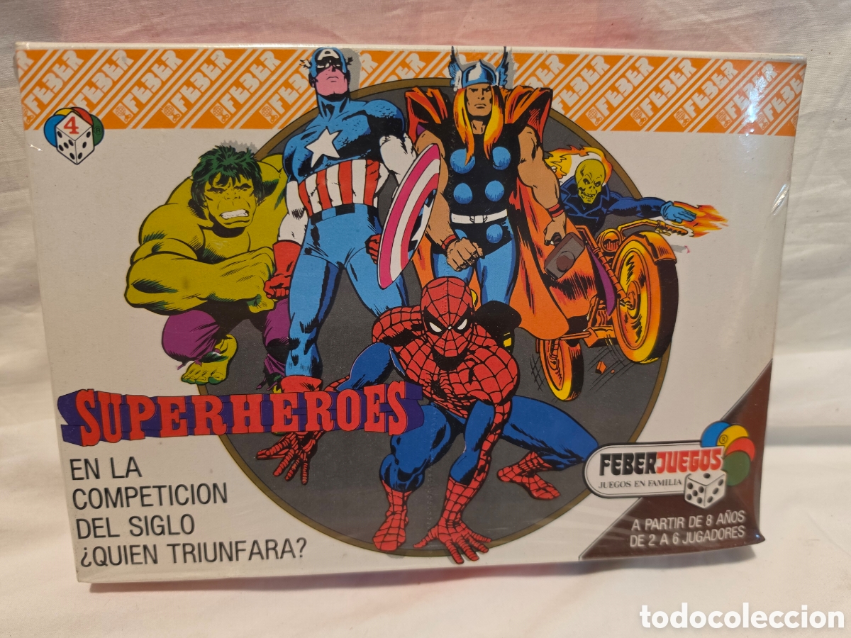 Juegos de mesa: SUPERHEROES. FEBER JUEGOS. A&Ntilde;OS 80. REF. 904. PRECINTADO SIN ABRIR. SIN CODIGO DE BARRAS.