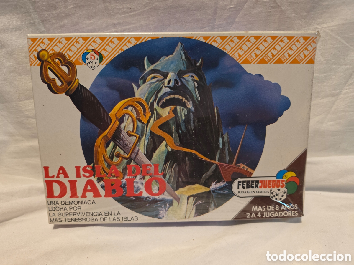 Juegos de mesa: LA ISLA DEL DIABLO. FEBER JUEGOS. A&Ntilde;OS 80. PRECINTADO SIN ABRIR. SIN CODIGO DE BARRAS.