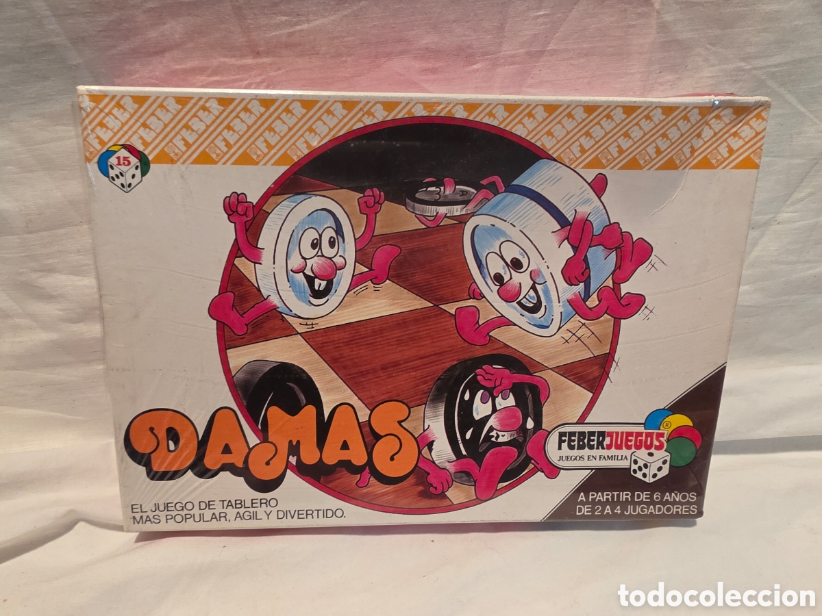 Juegos de mesa: DAMAS. FEBER JUEGOS. A&Ntilde;OS 80. SIN CODIGO DE BARRAS. PRECINTADO SIN ABRIR. REF. 915.