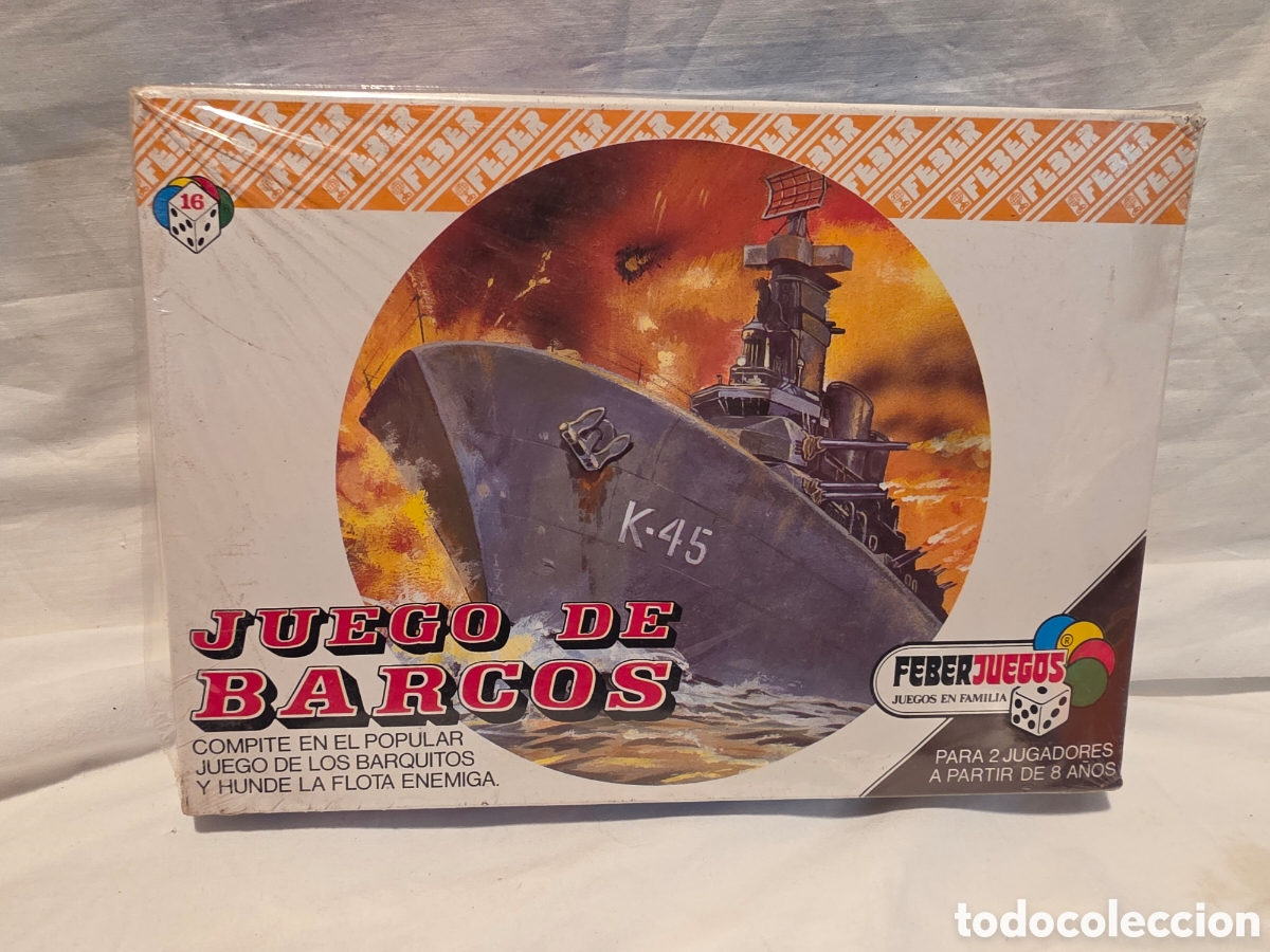 Juegos de mesa: GUERRA DE BARCOS. FEBER JUEGOS. A&Ntilde;OS 80. REF. 916. SIN CODIGO DE BARRAS. PRECINTADO SIN ABRIR.