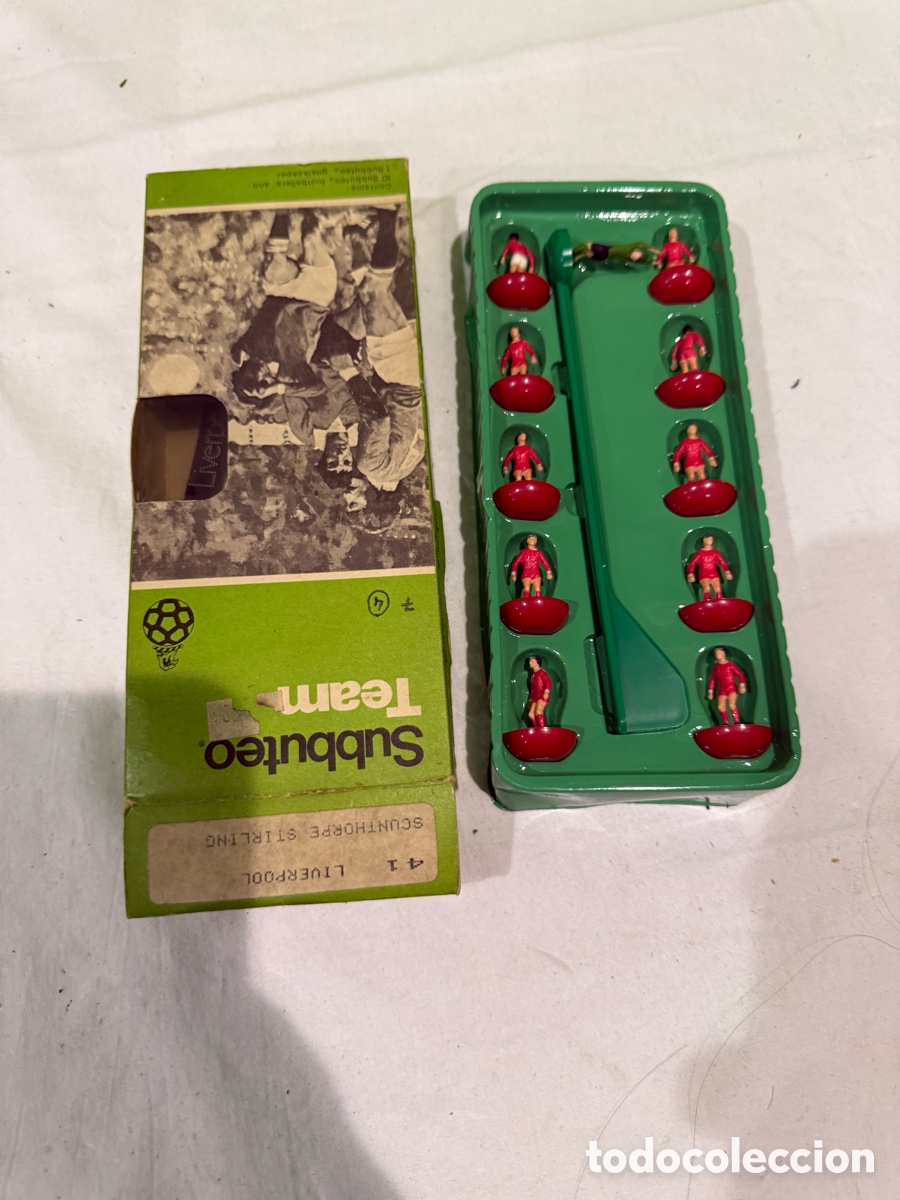 Juegos de mesa: Subbuteo Team Liverpool n&ordm; 41 vintage original a&ntilde;os 70 Scunthorpe Stirling completo