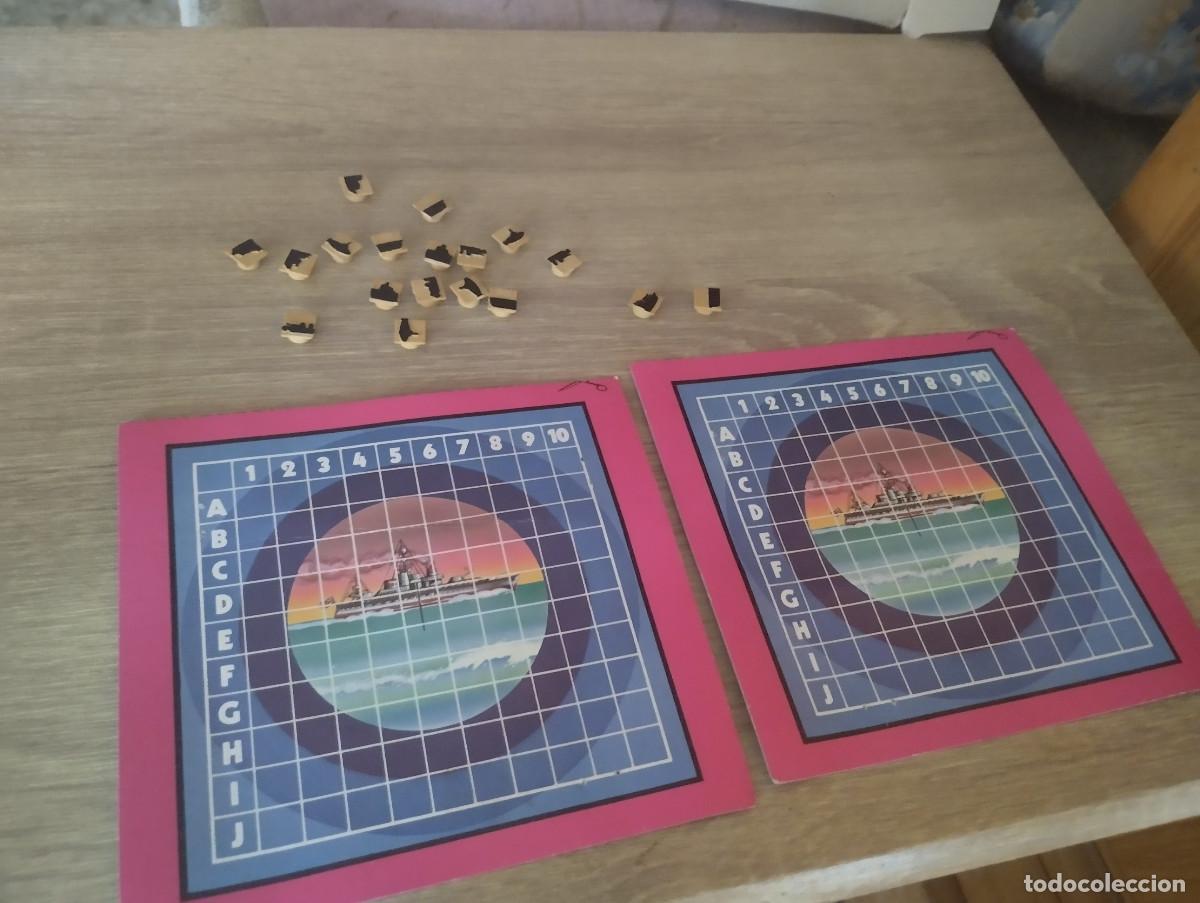 Juegos de mesa: juego de mesa de bolsillo guerra de barcos con tableros de carton