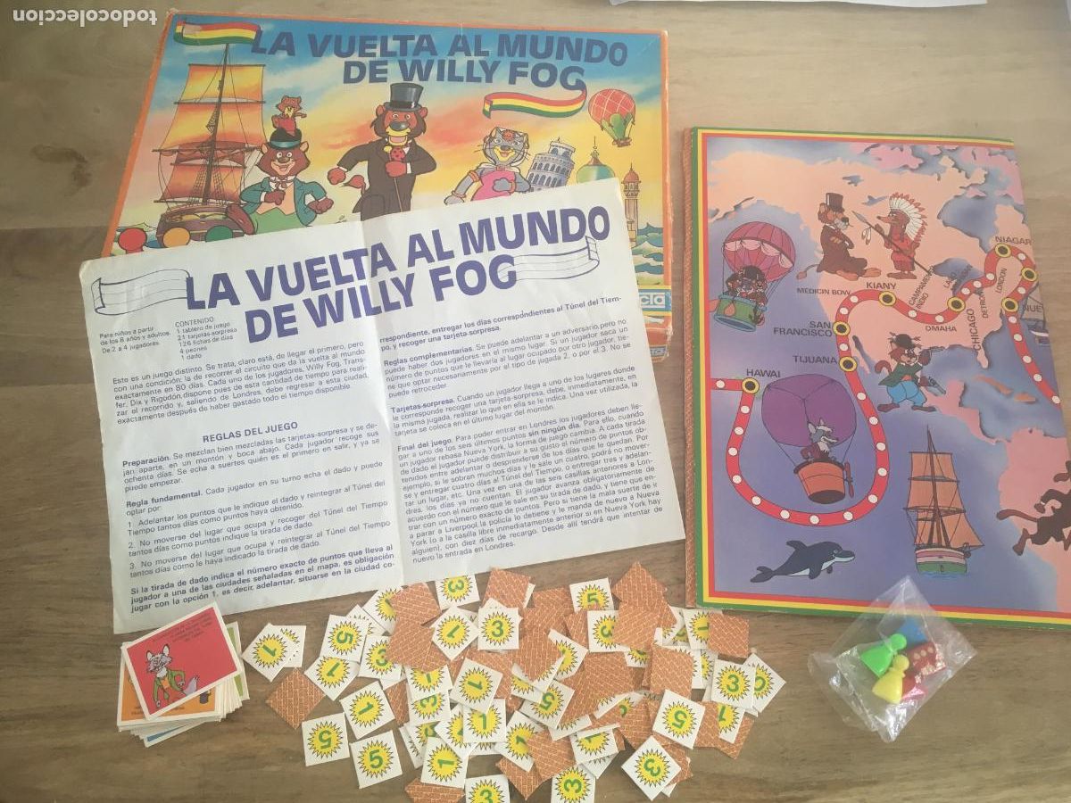 Jogos de mesa: la vuelta al mundo de willy fog didacta juego de mesa original a&ntilde;os 80