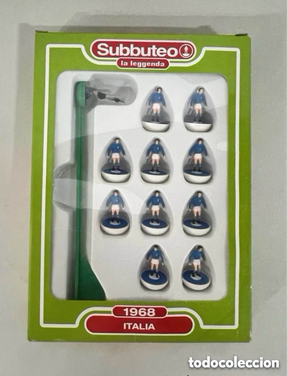 Juegos de mesa: Subbuteo la leggenda, equipo de f&uacute;tbol Italia 1968 (A25)