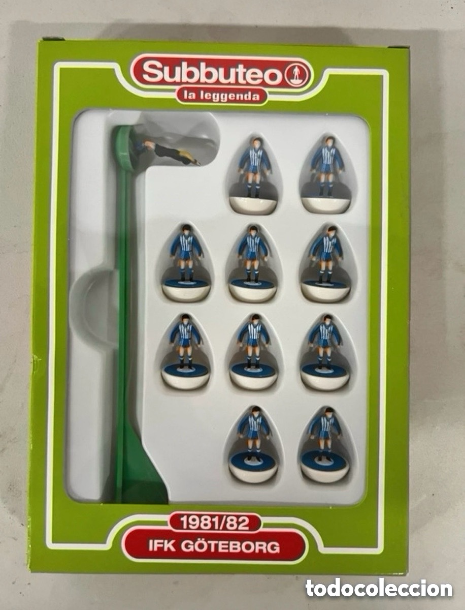 Juegos de mesa: Subbuteo la leggenda, equipo de f&uacute;tbol IFK Goteborg (A25)