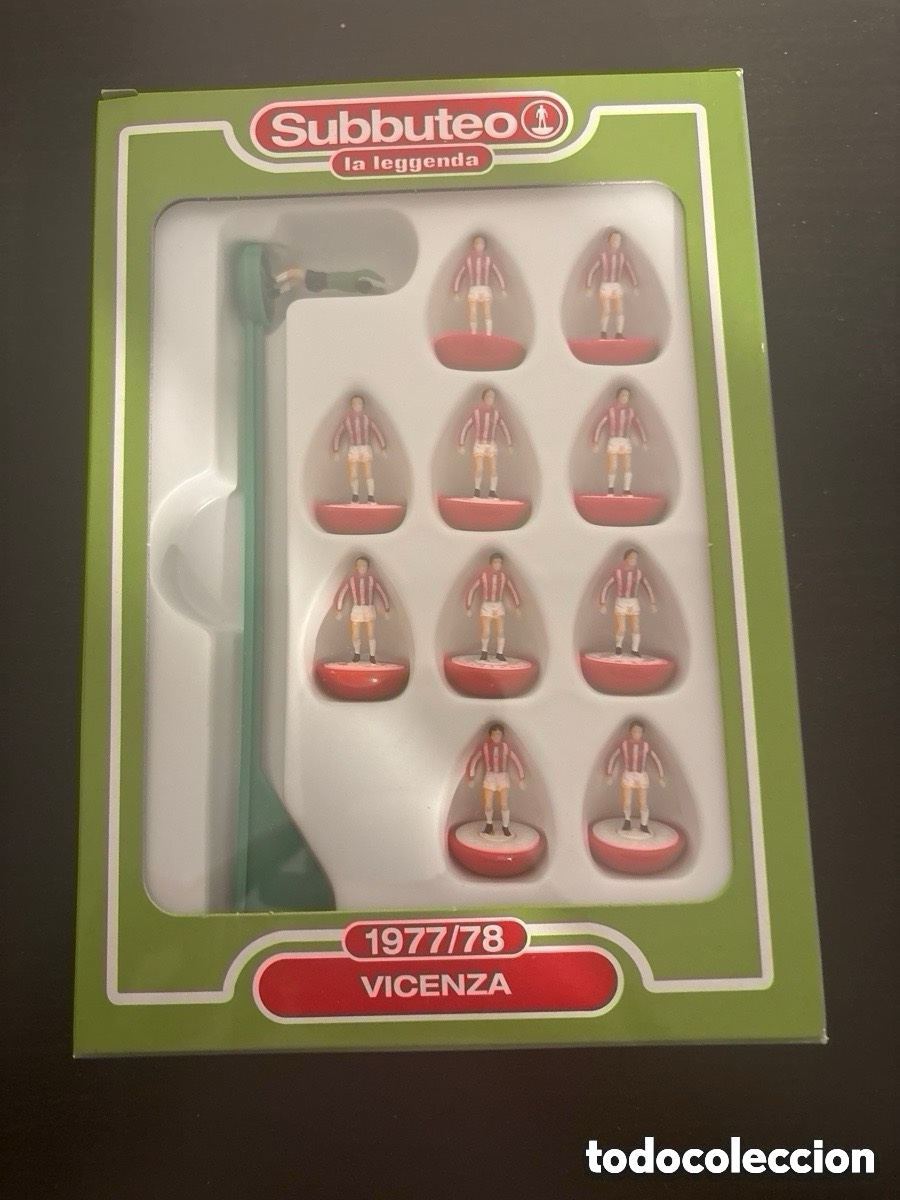 Juegos de mesa: Subbuteo la leggenda, equipo de f&uacute;tbol Vicenza (A25)