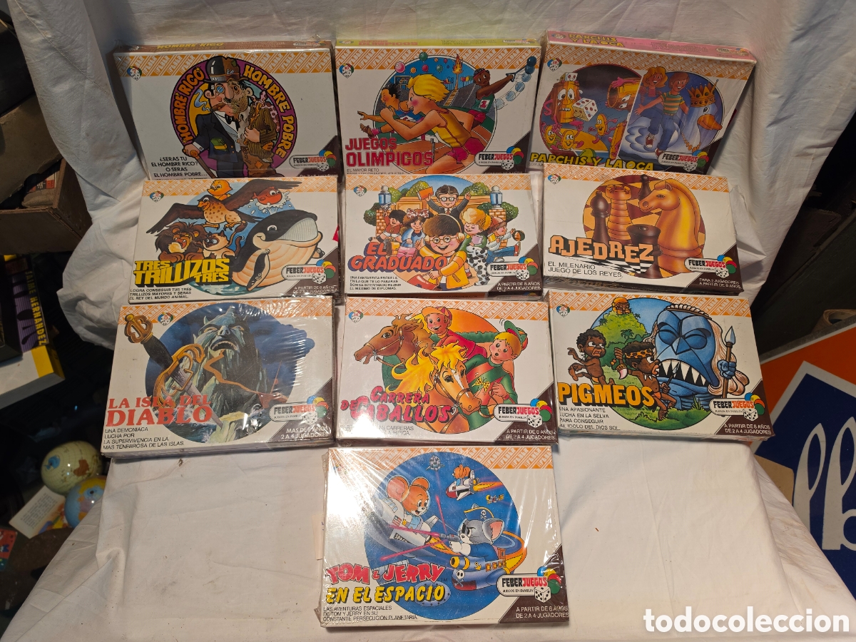 Juegos de mesa: FEBERJUEGOS. 10 JUEGOS DE MESA A&Ntilde;OS 80. REF. 902, 903, 905, 906, 907, 910, 911. 912. 913. 914.