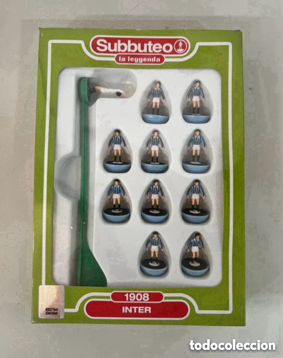 Juegos de mesa: Subbuteo la leggenda, equipo de f&uacute;tbol Inter 1908 (A25)