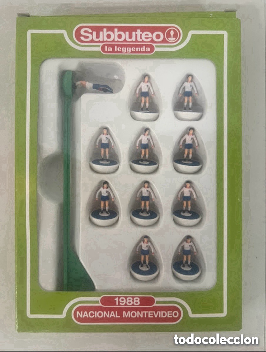 Juegos de mesa: Subbuteo la leggenda, equipo de f&uacute;tbol Nacional Montevideo (A25)