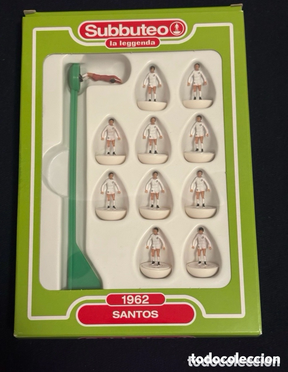 Juegos de mesa: F&uacute;tbol, Subbuteo La Leggenda, Hasbro, Santos (A26)