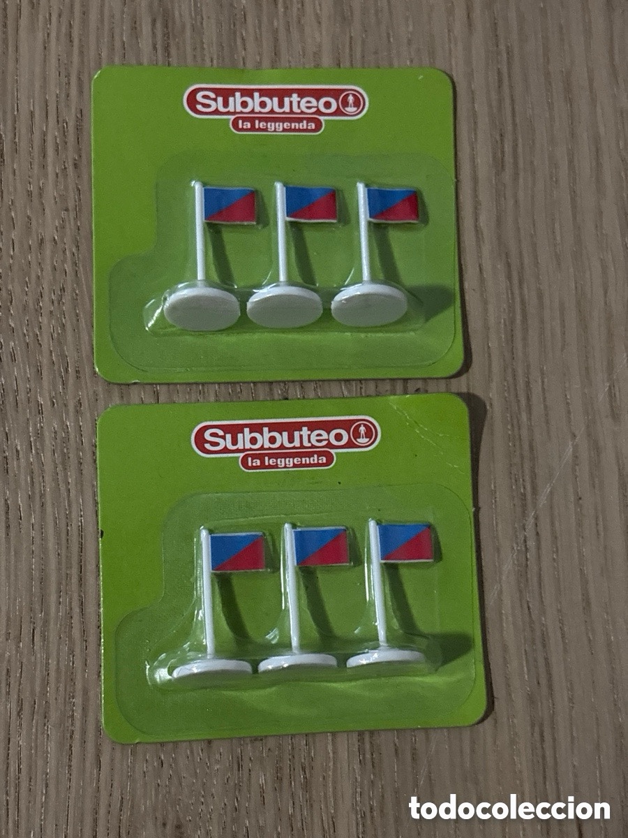 Jogos de mesa: Lote banderines subbuteo (A23)