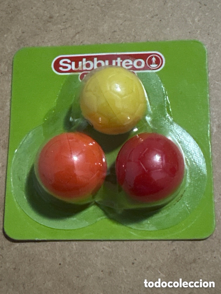 Juegos de mesa: Subbuteo lote de balones, pelotas de colores (A16)