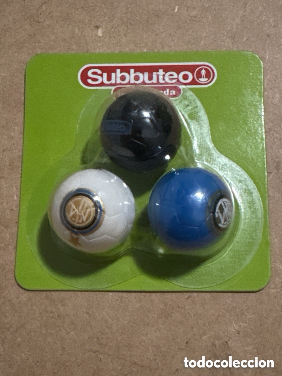 Jogos de mesa: Subbuteo lote de balones, pelotas Inter de Mil&aacute;n (A16)